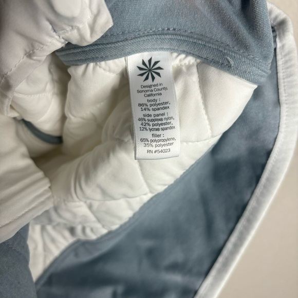 Athleta Upside Vest, M, White Gray Quilted - Picture 10 of 12